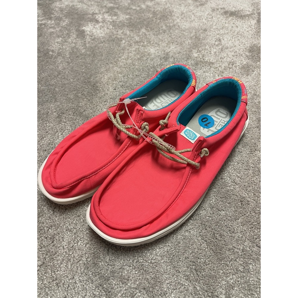 Hey Dude Wendy Funk Mono Slip On Shoes Vibrant Pink Size 10 NEW